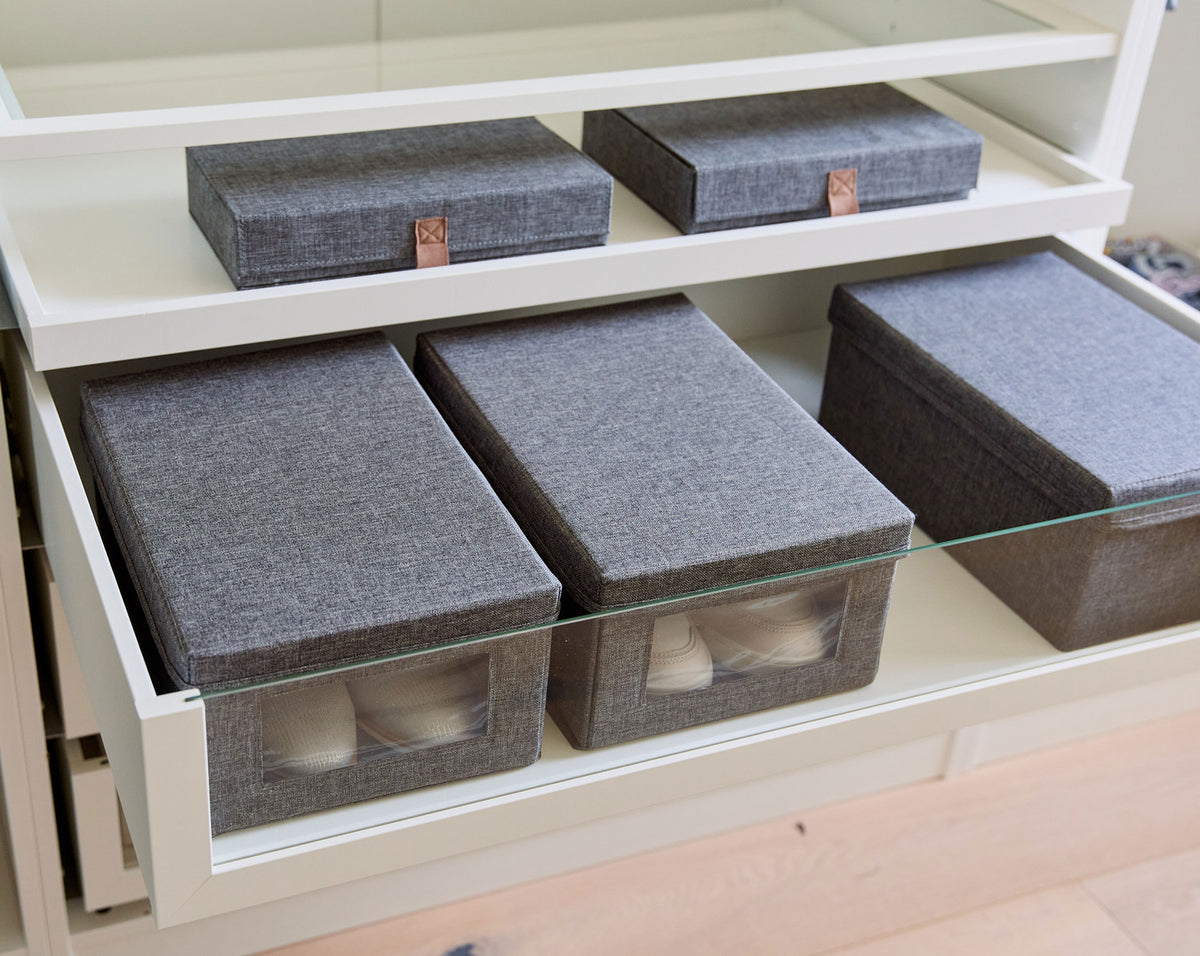 Premium 2 Stück Aufbewahrungsbox Schuhe