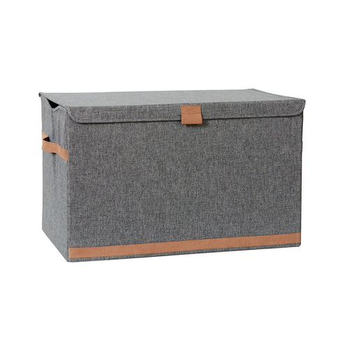 Aufbewahrungsbox mit Deckel Groß – PREMIUM [farbe:Grau]