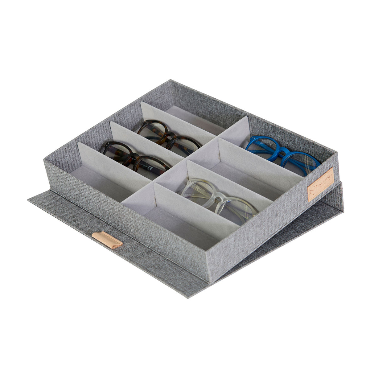Premium Brillenbox für 8 Brillen