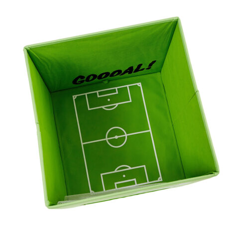 Aufbewahrungsbox Fussball mit Netz grün GOAL