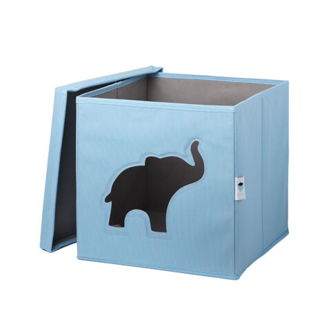Pico Mundo Aufbewahrungsbox mit Sichtfenster blau Elefant